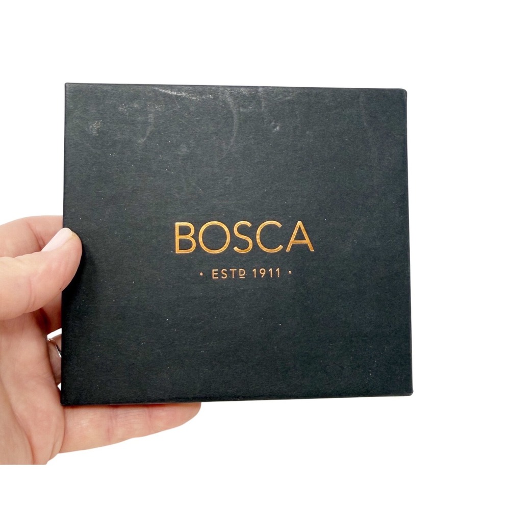 Bosca Men's Old Leather 8 Pocket Deluxe Bi-Fold Executive Wallet Amber Brown - Picture 3 of 8